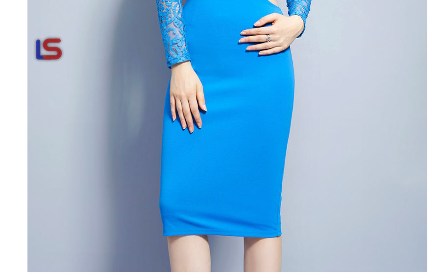 The Knee Fashion Spring Female Casual Office Pencil Dresses Fitted