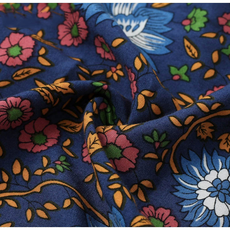 Floral print Ruffle split sash Bohemian vestidos