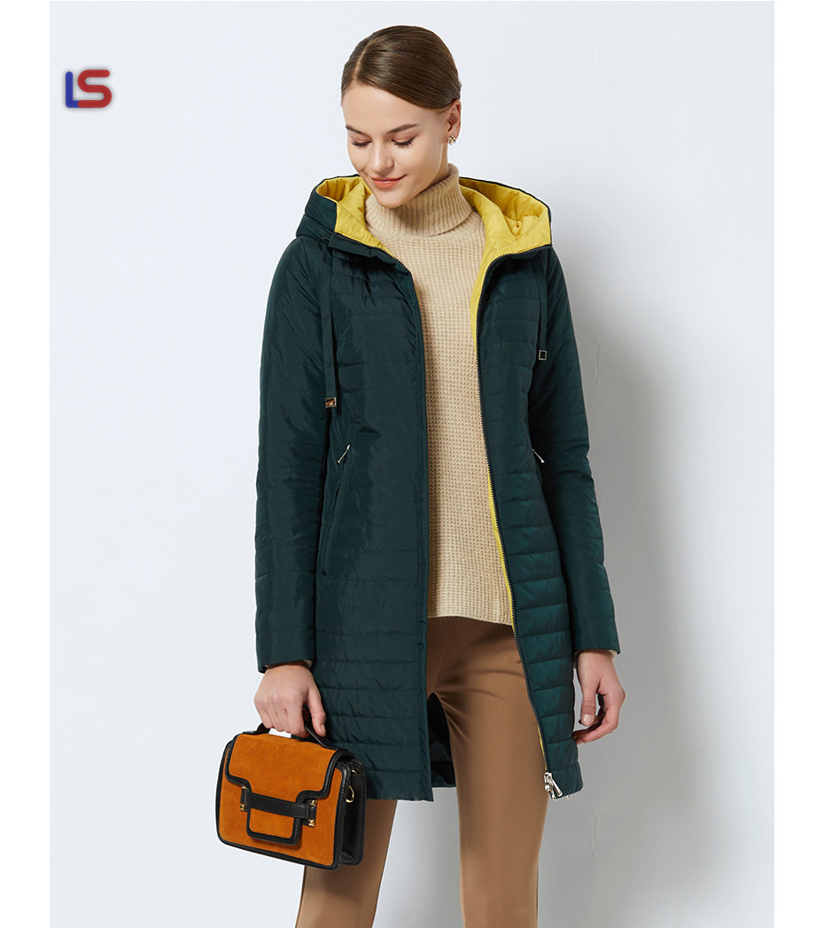 Parka Jacket Warm With A Hood Thin Parka Coat 4