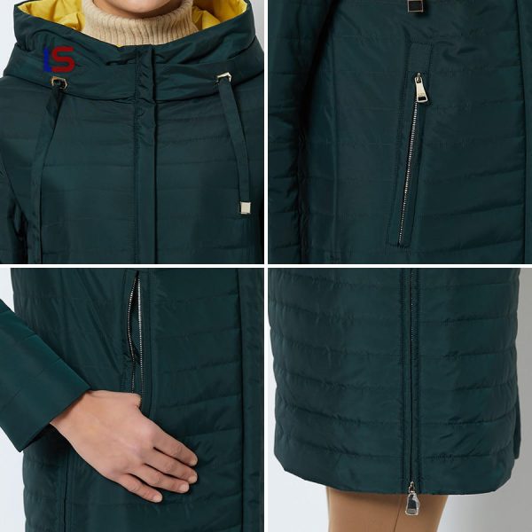 Parka Jacket Warm With A Hood Thin Parka Coat