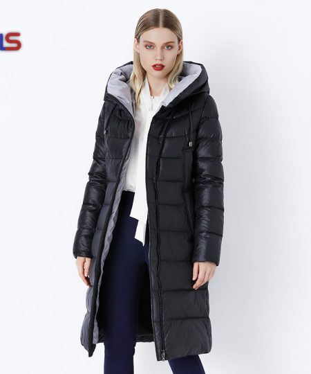 Coat Jacket Women's Hooded Warm Parkas Bio Fluff Hight Quality