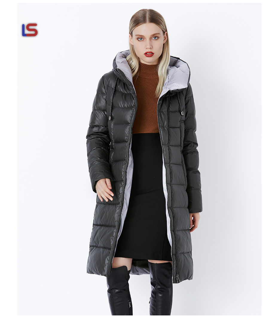 Coat Jacket Women's Hooded Warm Parkas Bio Fluff Hight Quality