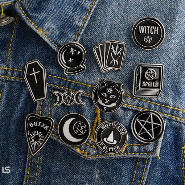 Witch badges brooches 1