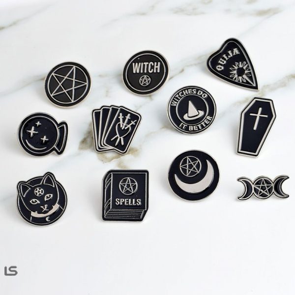Witch badges brooches 2